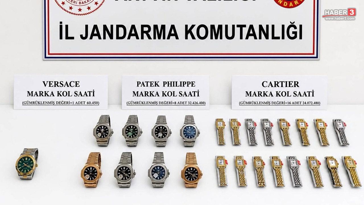 Her biri servet değerinde… Sınırda 25 adet kaçak kol saati yakalandı