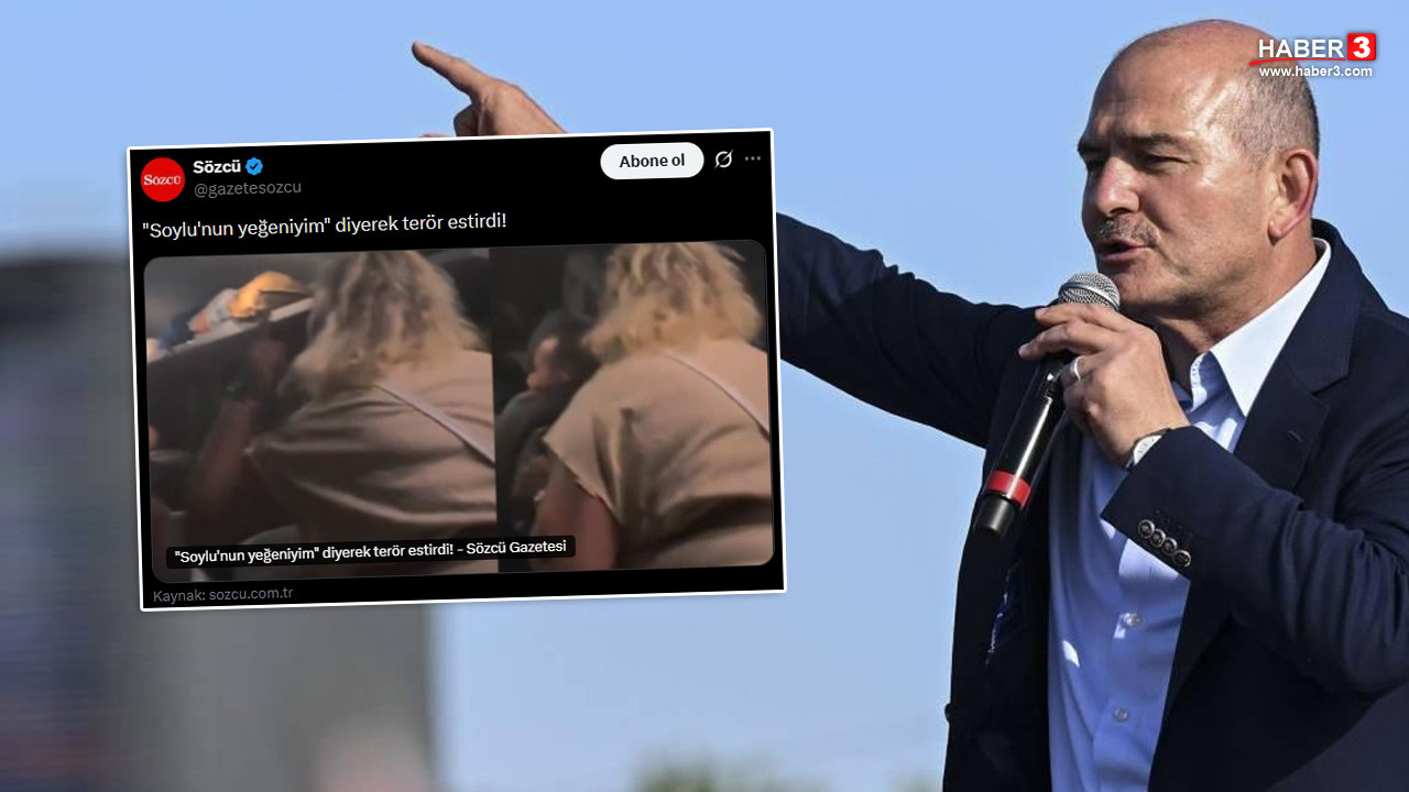 Skandal iddia sonrası Süleyman Soylu sessizliğini böyle bozdu; Sözcü'ye ''paçavra'' dedi!