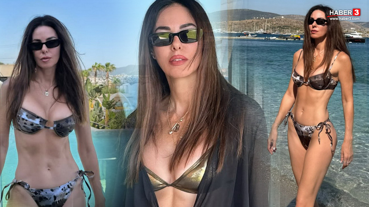 53 yaşındaki 2 çocuk annesi Defne Samyeli bikinili pozlarıyla genç kızlara taş çıkardı