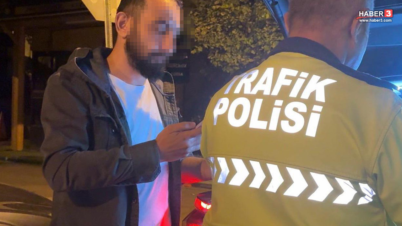 Alkollü yakalanan sürücüden polise pes dedirten sözler