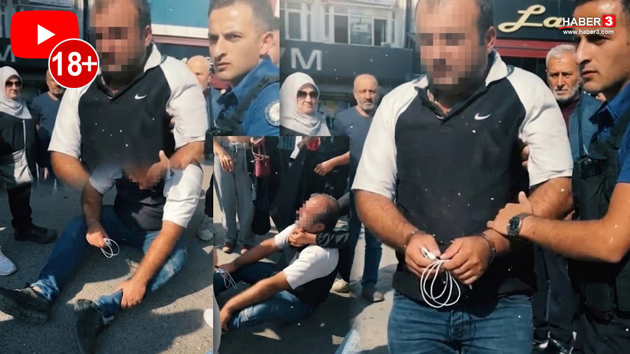 Kız çocuklarını taciz eden şüpheliyi vatandaş fark etti! Yakalayıp polise teslim ettiler!