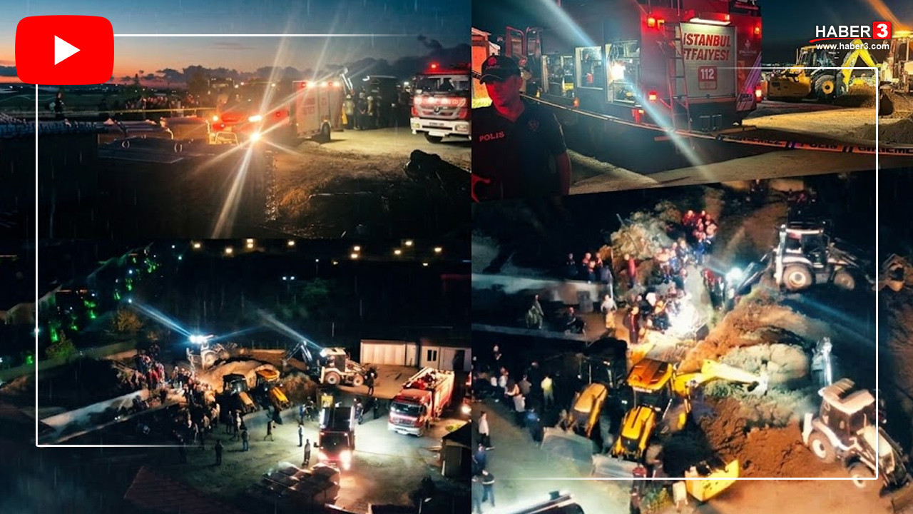İstanbul'da toprak kayması: 1 kişi kurtarıldı, diğer işçiyi arama çalışması sürüyor!