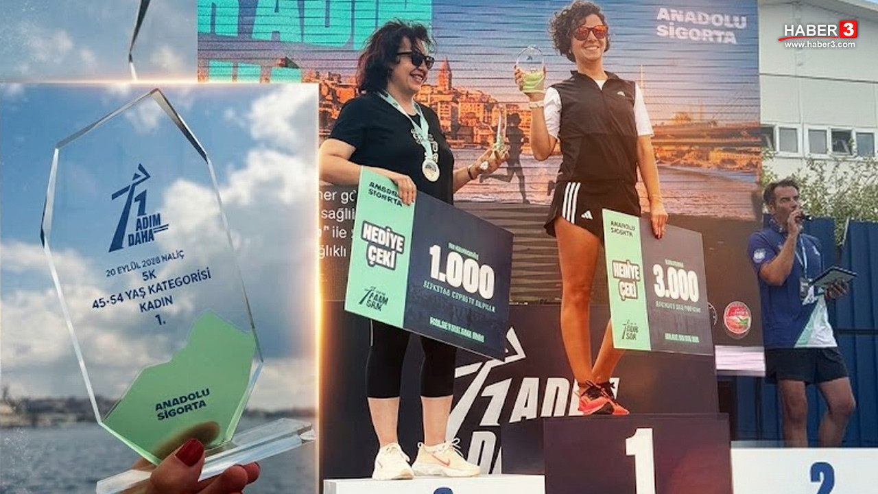 İstanbul'da 1600 sporcunun katıldığı '1 Adım Daha' koşusunda Burcu Ergin Usta zirvede