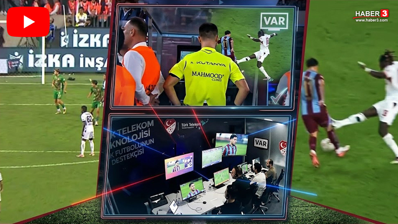 TFF Trabzonspor - Galatasaray ile Amed - Beşiktaş maçının VAR kayıtlarını açıkladı!
