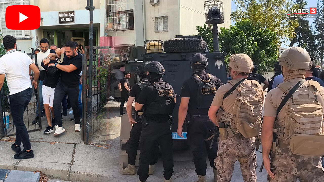 Adana'da hareketli dakikalar: Polise ateş açıp el bombasıyla kendini eve kilitledi