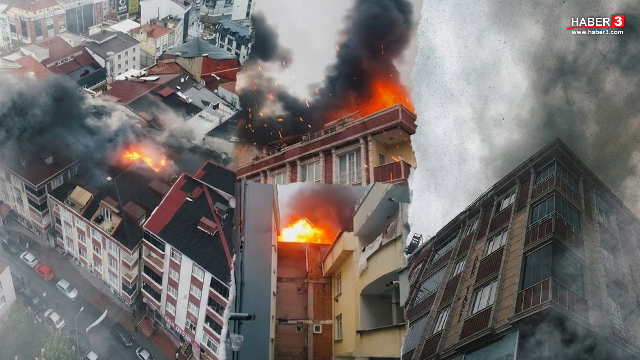 İstanbul'da korkutan yangın: Bitişik binaya sıçradı, mahsur kalanlar merdivenle kurtarıldı