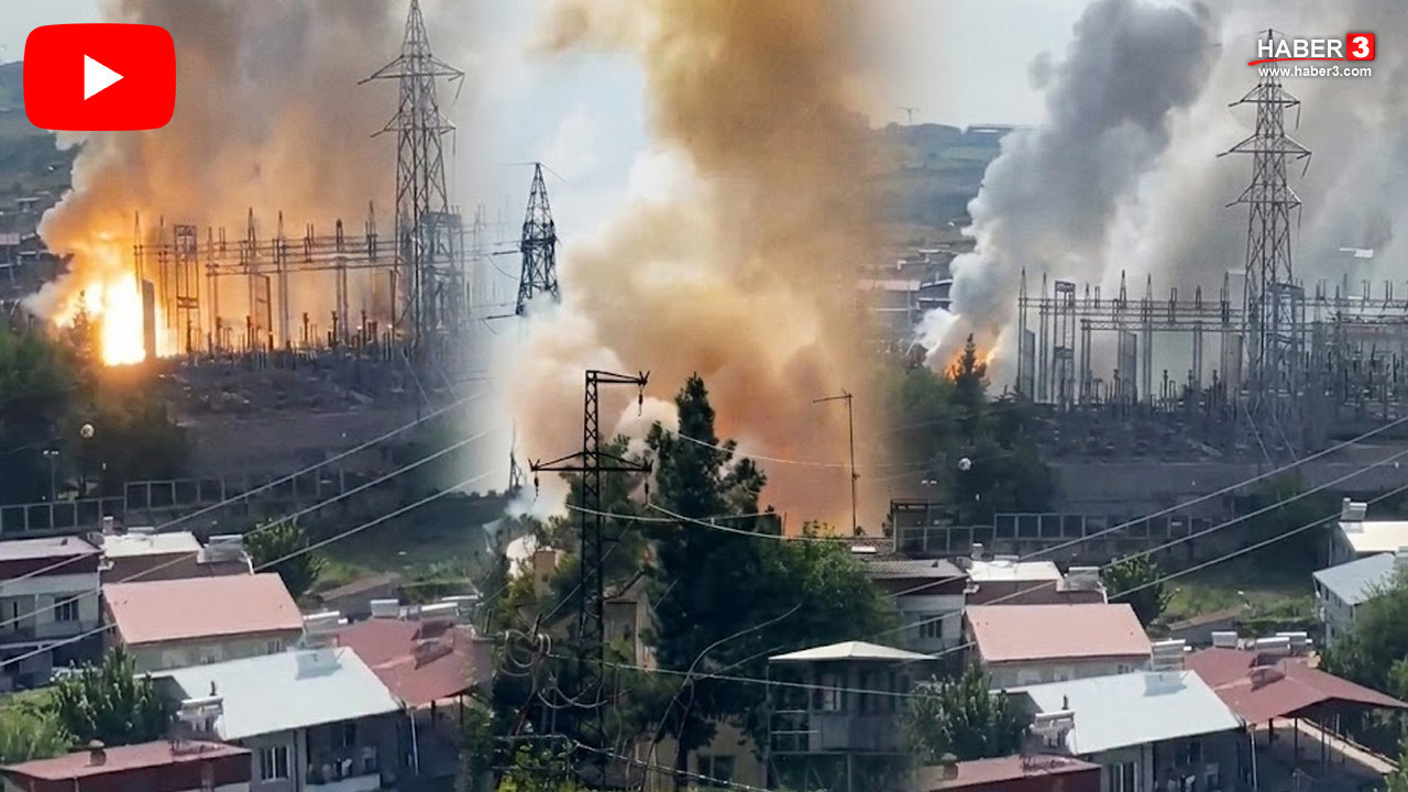 Diyarbakır'da büyük yangın ve patlama: Şehrin bir bölümü karanlıkta kaldı!